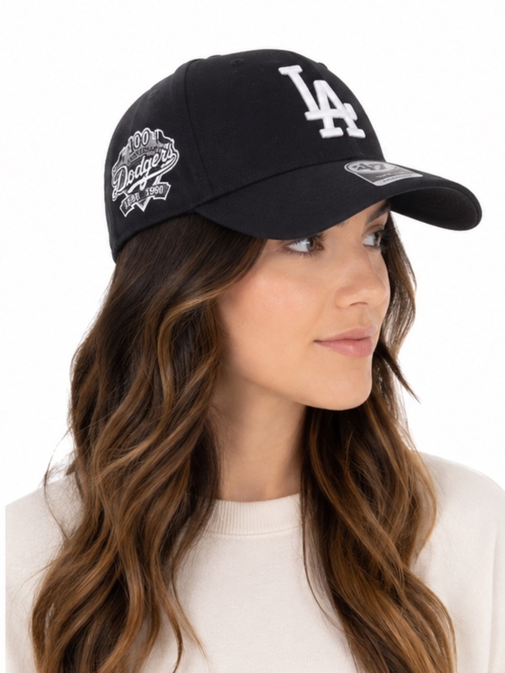 47 Brand LA Dodgers Cooperstown Collection MVP Adjustable Hat Black NWT
